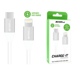 USB-C to iPhone & iPad Cable 2M White Fast Charge Durable Aluminium Connector