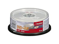 Imation DVD+RW Rewritable Disk on Spindle 4x Speed 120min 4.7Gb Ref 16867 [Pack of 25]