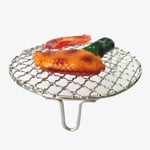 Grille métallique ronde en acier inoxydable 304,grille métallique de qualité alimentaire pour barbecue,filet à mailles avec pieds hauts de 5cm pour l'eau et l'huile,14-80cm - Type 50CM Diameter