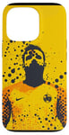 Coque pour iPhone 13 Pro Jaune Minimaliste Polka Dots Définition Vêtements