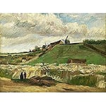 Vincent Van Gogh The Hill of Montmartre with Stone Quarry Kunstdruck Leinwand Premium Wall Decor Poster Wandbild