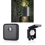 Smartwares - Kit d'automatisation de l'éclairage de jardin - Capteur de luminosité, applique murale extérieure et boîte de jonction domotique pour éclairage - SH4-90158 et 10.010.51 et SH4-90451
