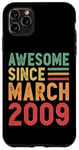 Coque pour iPhone 11 Pro Max Cadeau d'anniversaire génial depuis mars 2009