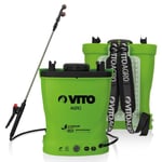 Pulvérisateur à batterie Lithium VITO 12V/6AH 16L 6 bars Autonomie 4h Poids léger Chargeur inclus