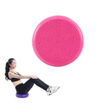 HNLHAKER Inflatable Stability Disc, Yoga Inflatable Cushion, for Exercise, Fitness And Physiotherapy, 34 * 4.5Cm, Thickened Explosion-Proof,Pink