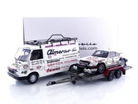 OTTO MOBILE 1/18 - PORSCHE 911 SC + CITROEN C35 - RALLYE DU PORTUGAL 1981 OT374