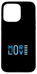 Coque pour iPhone 15 Pro Max Blue One More LOVE Graphique couleur bleue