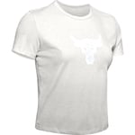 Under Armour x Project Rock Crop Top - Womens - White - Size Medium