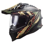 LS2, Casque Moto Cross EXPLORER CARBON EXTEND Matt Military Green, XL