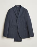 Boglioli K Jacket Supima Cotton Suit Navy