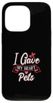 Coque pour iPhone 13 Pro I Gave My Heart To Pets Propriétaire pour animaux