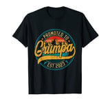 Mens Vintage Promoted To Great Grumpa Est 2023 Family T-Shirt