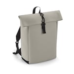 Bag base Matte PU roll-top backpack - Clay - One Size