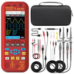 BSIDE O9 Oscilloscope Portable Automobile 2 Canaux 50MHz 250MSa/s 5000mAh Multimètre TRMS 20000 Comptes Grand Écran 3.98" Générateur de Signal 7 Formes d'Ondes Support Bobine Rogowski Courant 2000A