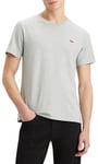 Levi's Men's Ss Original Housemark Tee-Core Chesthit Logo T-Shirt, Mid Tone Grey Heather Jersey, S