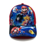 Super Mario Bros keps justerbar hatt för barn B-red