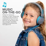 JLab WIRED JBuddies Kids Headphones - Grey/ Blue