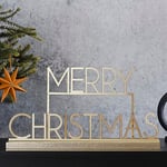 Ginger Ray- Panneau décoratif pour cheminée de Table, Gold Metal 'Merry Christmas'