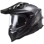 Adventurehjälm ls2 - Mx701 explorer carbon svart large kolfiber