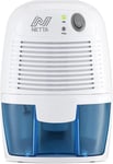 NETTA Dehumidifier 500ml Mini Air Dehumidifier for Damp, Mould, Moisture, Portable and Ultra Quiet for Home, Bathroom, Bedroom, Kitchen, Wardrobe, Basement - Blue [Energy Class A+++]