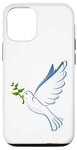 Coque pour iPhone 15 Offre de la paix - Colombe et branche d'olivier