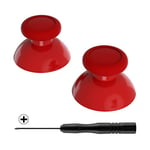 eXtremeRate Red Replacement 3D Joystick Thumbsticks, Analog Thumb Sticks with Cross Screwdriver for Nintendo Switch Pro Controller