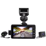 Motorcycle DVR Dash Camera with Front Rear Camera Dual Video Loop Recording9865