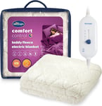 Comfort Control Electric Blanket Double - Heated Electric Underblanket with 3 He