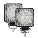 GES - Barre lumineuse LED 27 W - Spot LED pour tout-terrain - 3000 lm - Pour Jeep, SUV, camion