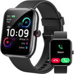 Montre Connectée Pour Homme Et Femme Avec Fonction Téléphone Et Alexa, Montre De Fitness 1,91"" Avec 100 Modes Sportifs, Fréquence Cardiaque 24 H, Moniteur De Sommeil Spo2, Montre De Sport