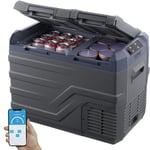 VEVOR Réfrigérateur Portable à Compression 32 L, Mini Frigo de Voiture à Double Zone, -20 °C à 20 °C Température Réglable, Glacière 12/24 V CC et 100-240 V CA, pour Camion Bateau Maison Camping