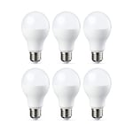 Amazon Basics Lot de 6 ampoules LED Culot Edison à vis E27 14 W (équivalent 100 W) Blanc froid Intensité non variable