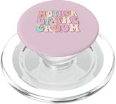 Groovy Mother of the Groom Wedding Shower Mom from Groom PopSockets PopGrip for MagSafe