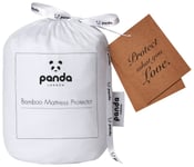 Panda Bamboo Waterproof Mattress Protector - Single