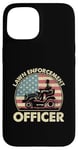 Coque pour iPhone 15 Tondeuse à gazon sarcastique drapeau USA