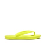 Fitflop Girls Girl's Fit Flop iQushion Ergonomic Flip Flops in Yellow Rubber - Size UK 12 Kids