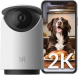 Dome U 2K(3MP),360? Cam?ra Surveillance WiFi Int?rieure avec D?tection Humaine et Sonore,Suivi de Mouvement,Vision Nocturne,pour B?b?s et Animaux Compatible Alexa