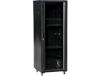 Alantec Ss-42U-800-800-01-C, 42U, Fristående Rack, 106 Kg, Svart, Stål, Glas