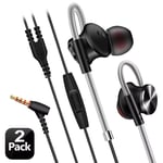 In-Ear Earbuds, Magnetic Wired Earphones Mic Metal Stereo Bass Noise Cancelling