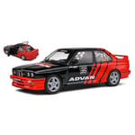 BMW E30 M3 DRIFT TEAM 1990 BLACK/RED 1:18 Solido Auto Competizione Die Cast