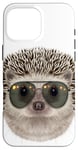 Coque pour iPhone 16 Pro Max Hérisson portant une lunette de soleil aviateur Swag