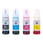 4 Ink Bottles (Set) for Epson EcoTank ET-14100, ET-2720, ET-2815, ET-2860