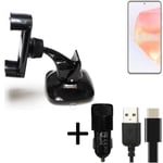 Car holder windshield dashboard for Samsung Galaxy C55 charger Cell phone mount 