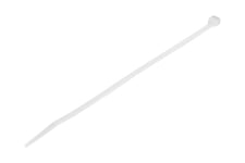 StarTech.com 20cm(8") Cable Ties, 4mm(1/8") wide, 55mm(2-1/8") Bundle Diameter, 22kg(50lb) Tensile Strength, Nylon Self Locking Zip Ties w/ Curved Tip, 94V-2/UL Listed, 1000 Pack, White - Nylon 66 Plastic - TAA (CBMZT8NK) - kabelbånd - TAA-kompatibel