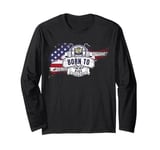 It's In The Blood Cool Classic Vintage Motorbike Men Women Long Sleeve T-Shirt