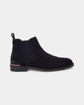 Tommy Hilfiger Core RWB Mens Suede Chelsea Boots - Blue - Size UK 10