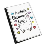 A Whole Llama Love Passport Holder Cover Case Valentines Wife Girlfriend