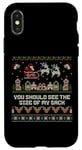 iPhone X/XS You Should See The Size Of My Sack Men's Adult Christmas Case