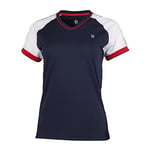 K-Swiss Women's Heritage Tee Sport, Navy/White, XXS