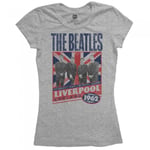 The Beatles Womens/Ladies Liverpool England 1962 T-Shirt - L